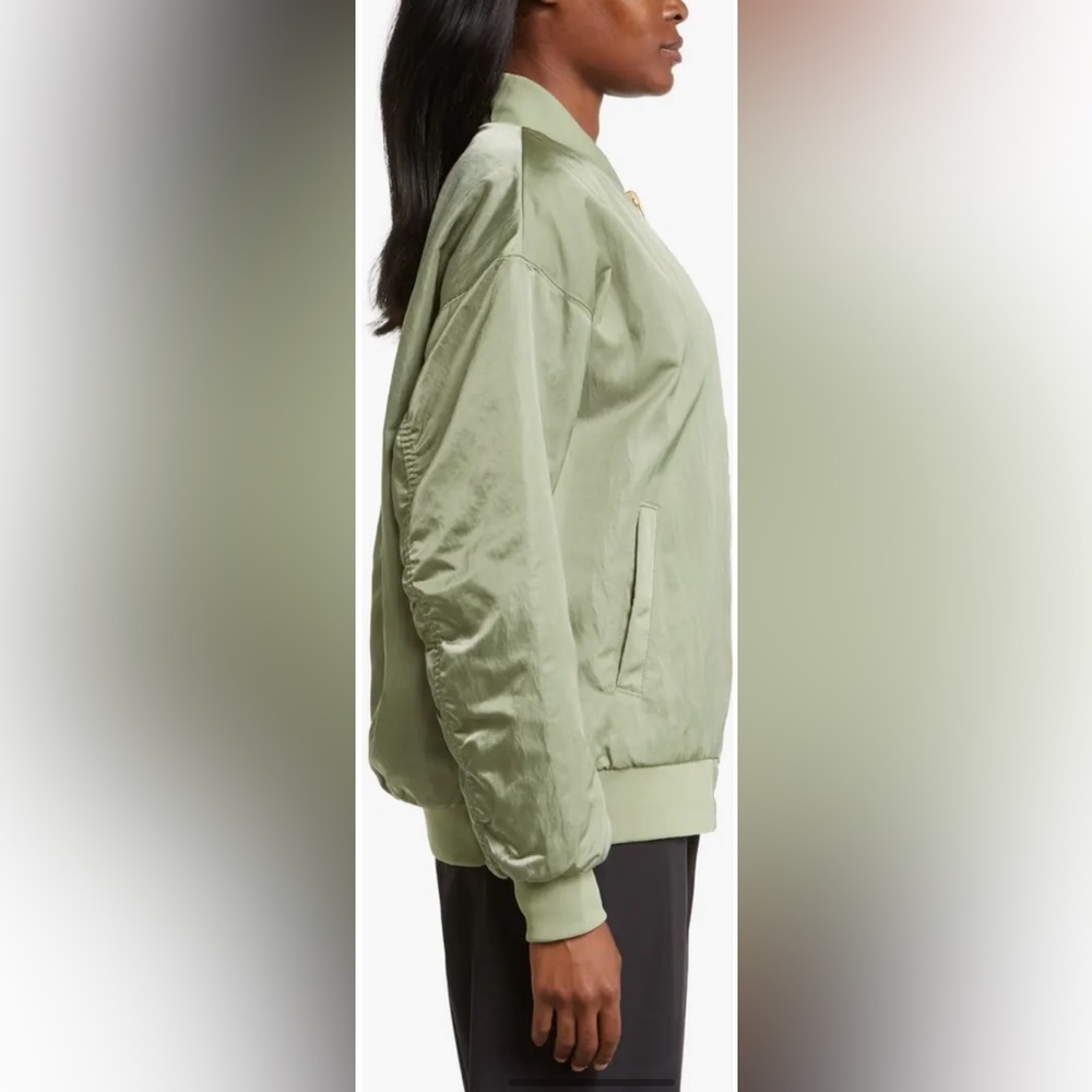 Nike Reversible Bomber Jacket Olive Green NWT - Picture 5 of 6